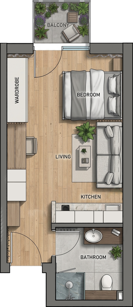Masarik / 28.35 sq.m